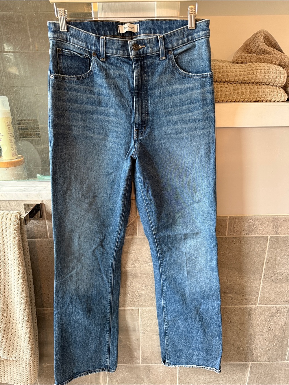 Madewell Women's Relaxed Boot Cut Jeans - Blue Denim - 29 Tall